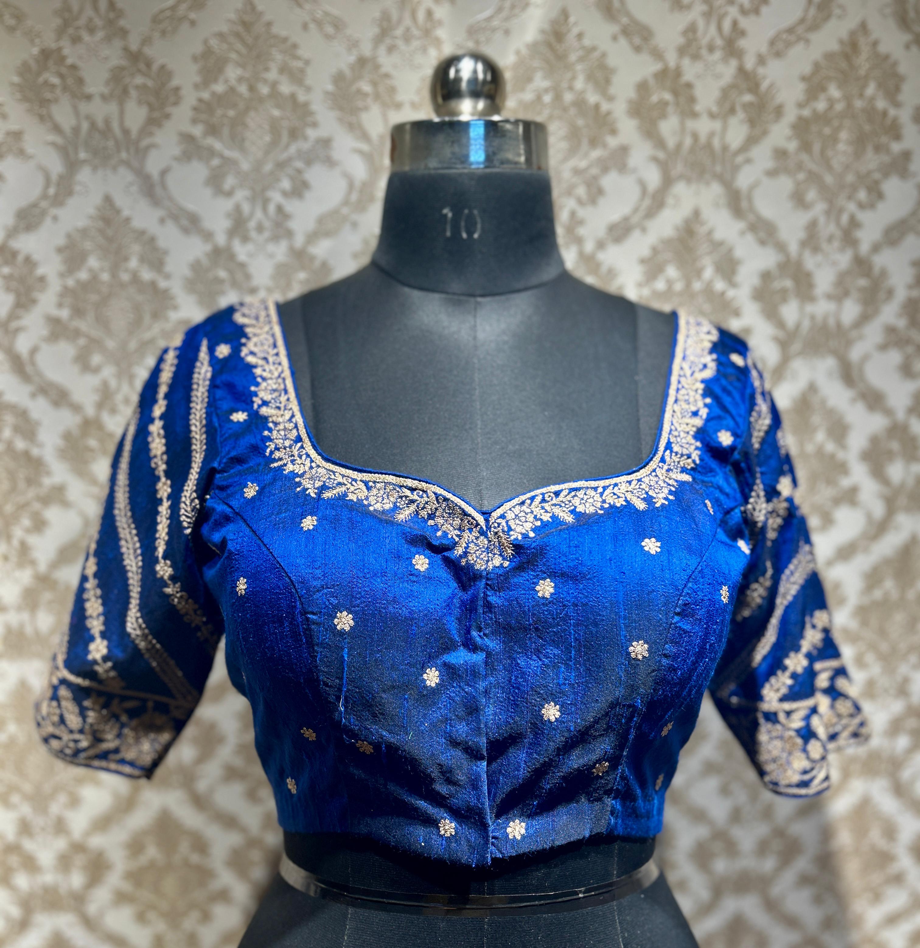 regal royal blue blouse